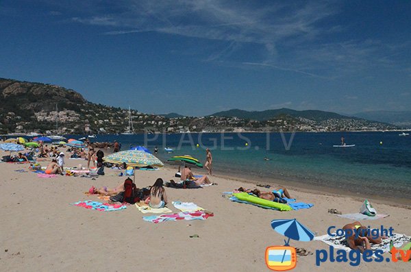 Photo of Aiguille beach in Théoule sur Mer in France