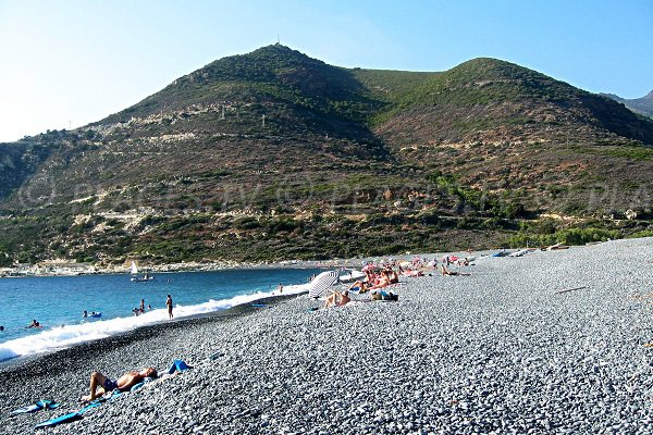 Photo de la plage de la marine d'Albo dans le Cap Corse