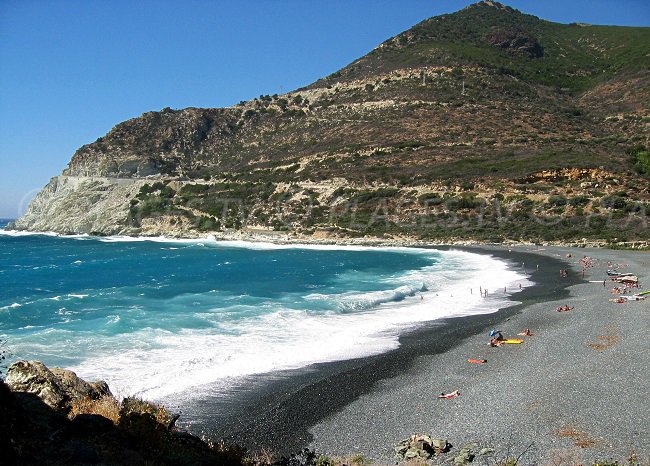 Plage d'Albo dans le Cap Corse