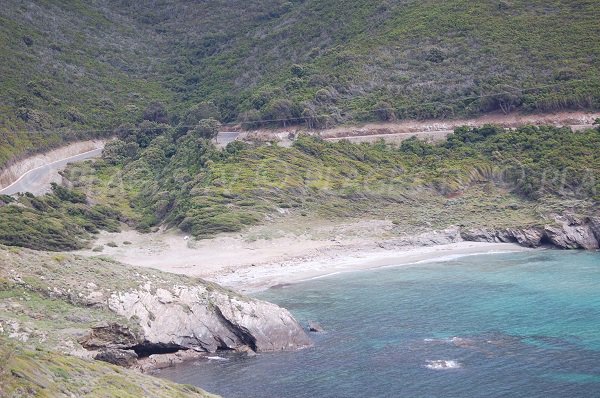 Plage d'Alisu à proximité de Centuri et de Pino