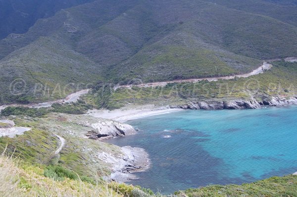 Photo de la plage d'Alisu dans le Cap Corse