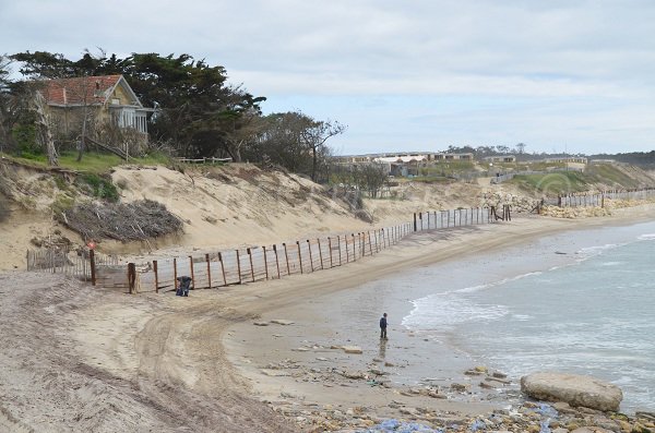 Plage dans le centre d'Amélie à Soulac en Gironde