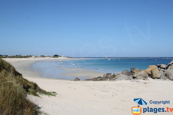 Photo de la plage des Amiets à Cléder en Bretagne