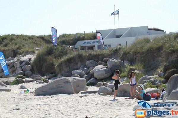 Nautical center and beach of Cléder