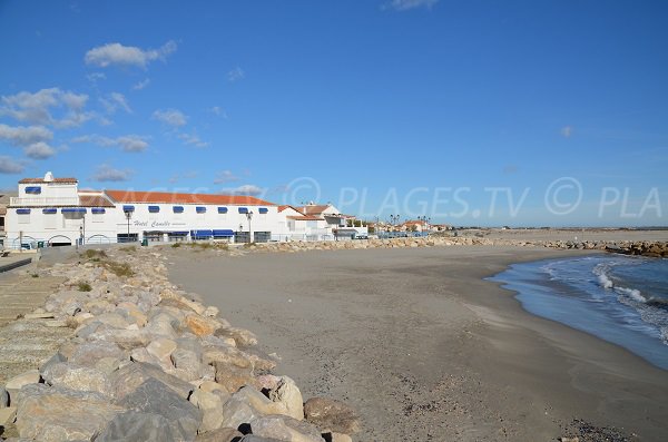 Strand Amphores in Saintes Maries de la Mer - Frankreich