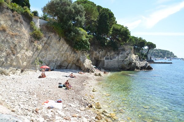 Beach for dogs in Villefranche sur Mer in France