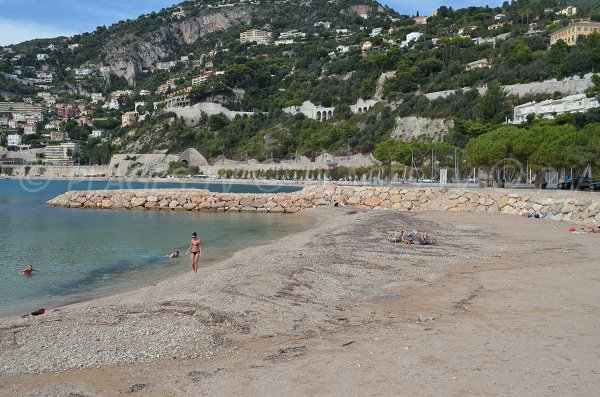 Plage de l'ange gardien à Villefranche sur Mer