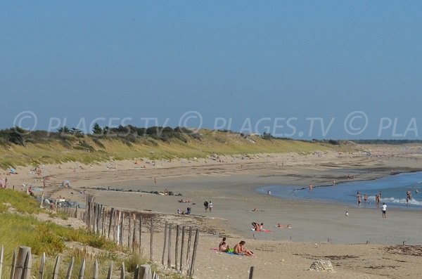 Plage à proximité du centre ville de Couarde sur Mer