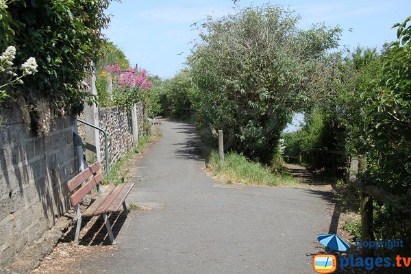 Sentier à proximité de l'anse aux Moines - Plérin