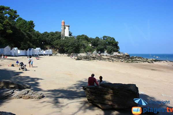 Photo of the anse rouge in Noirmoutier in France