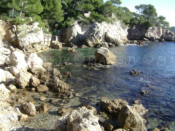 San Peyre beach in Toulon in France