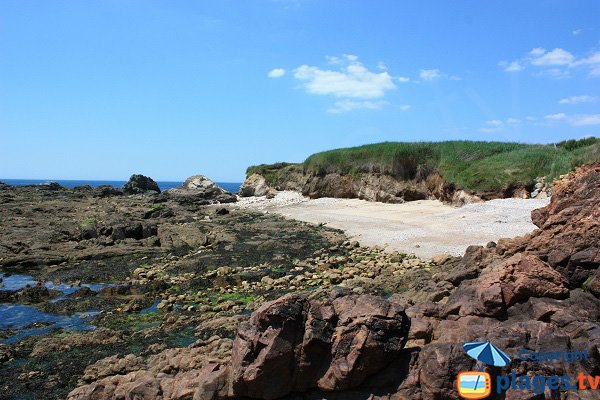 Plage de sable dans l'anse du Vieux Moulin - Château d'Olonne