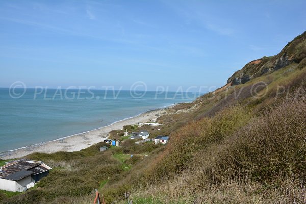 Plage d'Aquacaux en direction d'Etretat