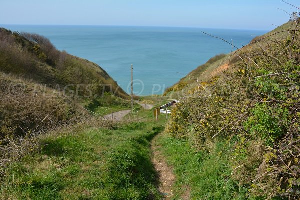 Chemin pour la plage d'Aquacaux