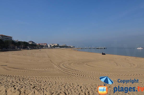 Grande Plage of Arcachon in the city center