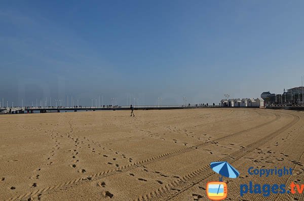 Pier view from the beach