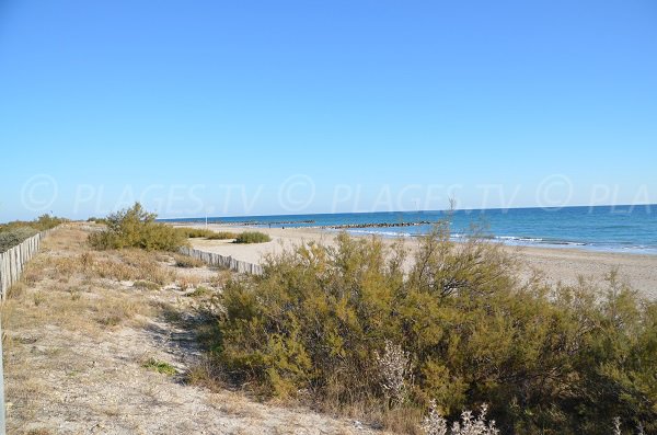 Foto della spiaggia Aresquiers - posto di sorveglianza