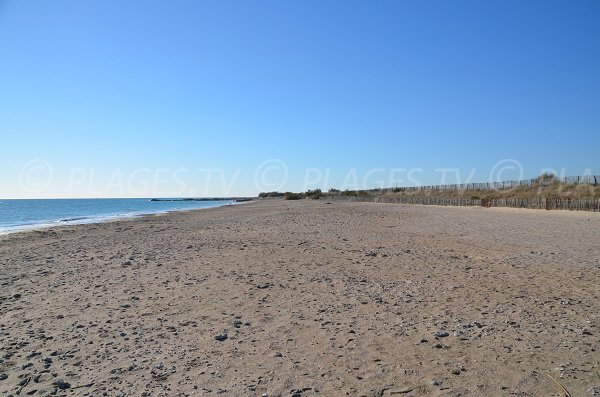 Photo de la plage de sable de Frontignan les Aresquiers