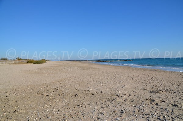 Spiaggia Arequiers a Frontignan - zona a ponente