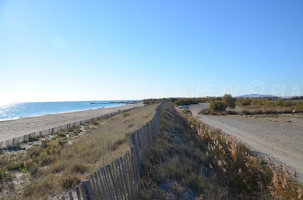 Foto della spiaggia dei Aresquiers a Frontignan - Francia