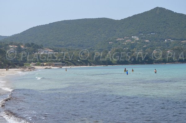 Swimming on a gentle slope at Coti Chiavari in Corsica