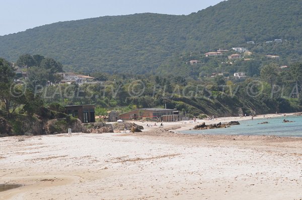 Huts of Argent beach in Coti Chiavari - Corsica