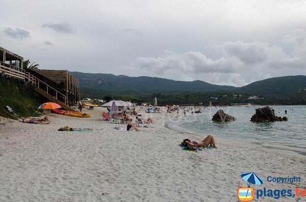 Argent beach in Corsica - right side