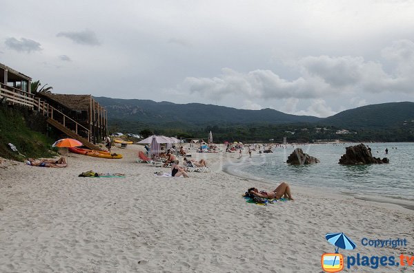 Plage d'Argent en Corse - partie de droite