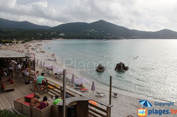 Plage d'Argent vue du nord vers le sud