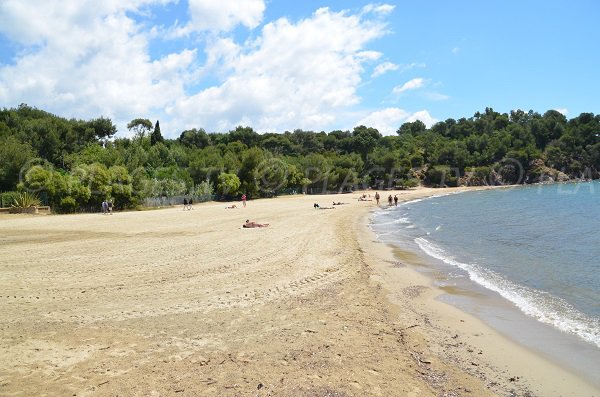 East part of Argentière beach in La Londe les Maures