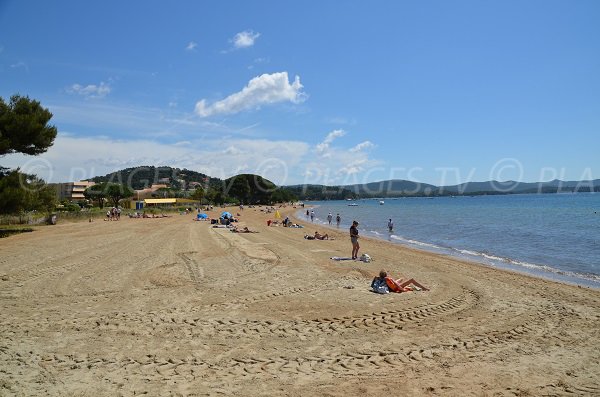 West part of Argentière beach in La Londe les Maures