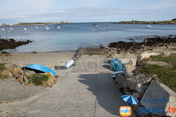 Photo de la petite plage d'Argenton à Landunvez