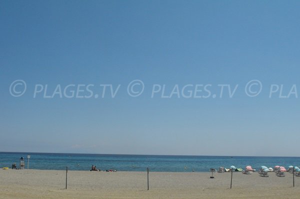 Plage privée à l'Arinella à Bastia