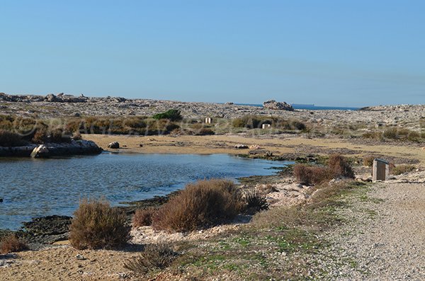 Arnette beach in Martigues - France