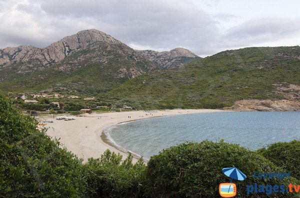 Photo of the Arone beach in Corsica