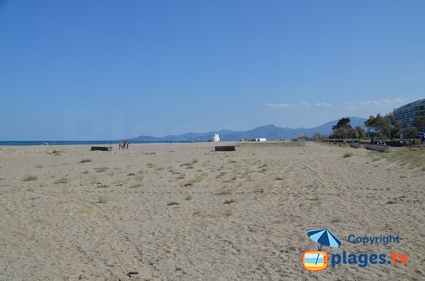 Photo de la plage de l'Art de St Cyprien