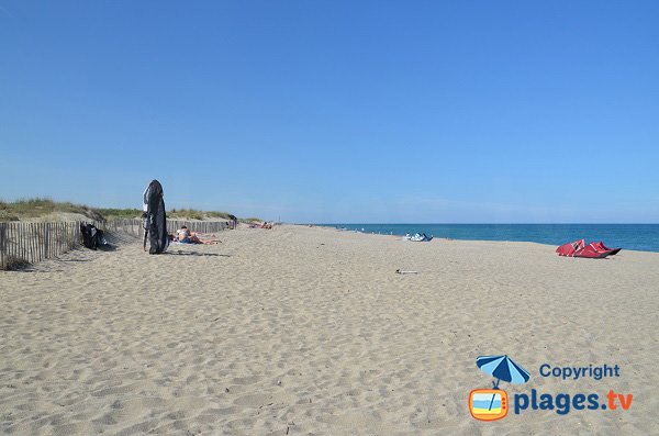 Lido beach near Saint Cyprien