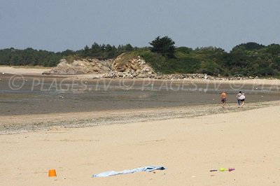 Assérac beach in Loire Atlantique in France