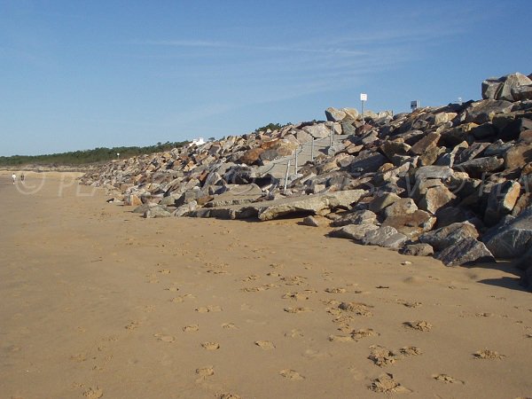 Access to Atlantique beach in La Tranche sur Mer