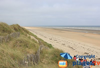 Plage à Audouville la Hubert dans la Manche