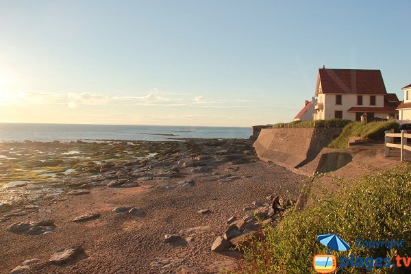 End of Audresselles beach