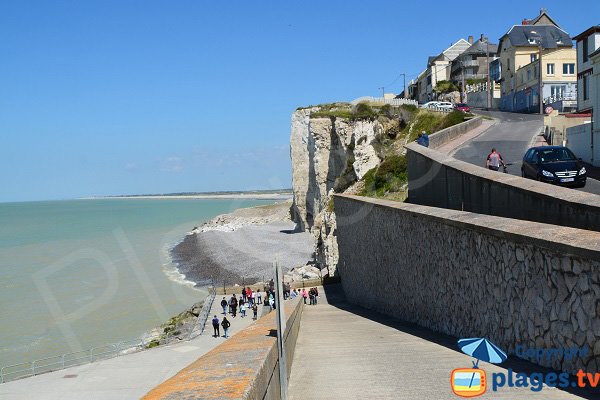 Accès à la plage d'Ault