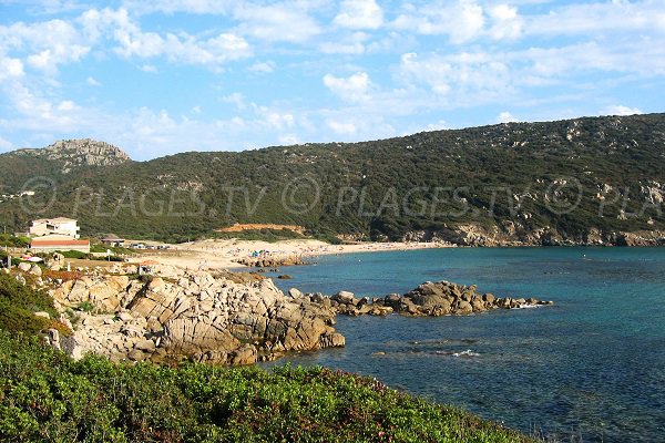 Plage de l'Avena de Sartène en arrivant du nord