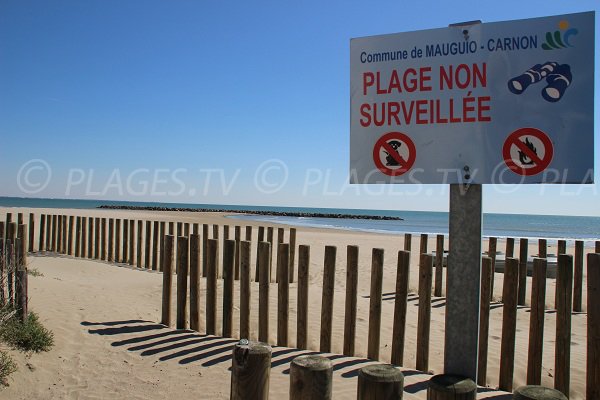 Spiaggia di sabbia a Carnon-Plage - Francia