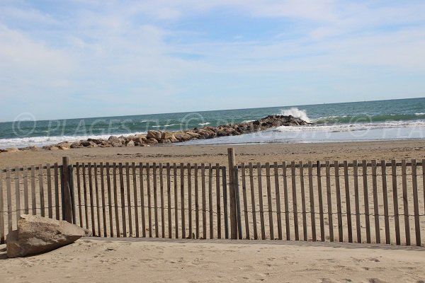 Avranche beach in Carnon in France