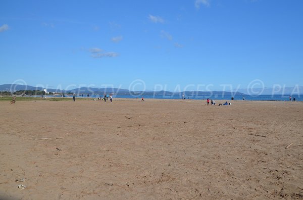 Ayguade beach in Hyères in France