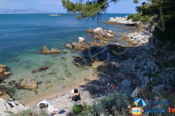 Foto della spiaggia del Bacon di Cap d'Antibes - Francia