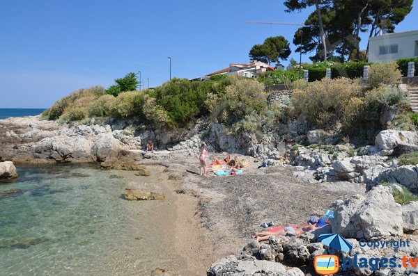 Crique sauvage dans le Cap d'Antibes - Le Bacon