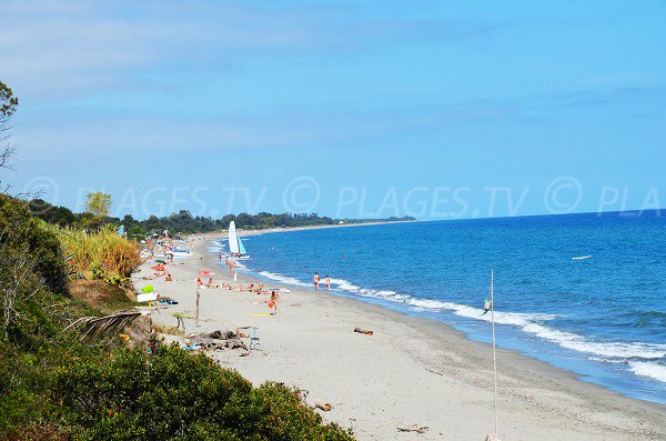 Beach near the naturist center of Bagheera in Linguizzetta - Corsica