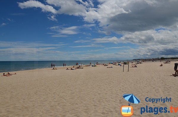 Plage entre Marseillan et le Cap d'Agde